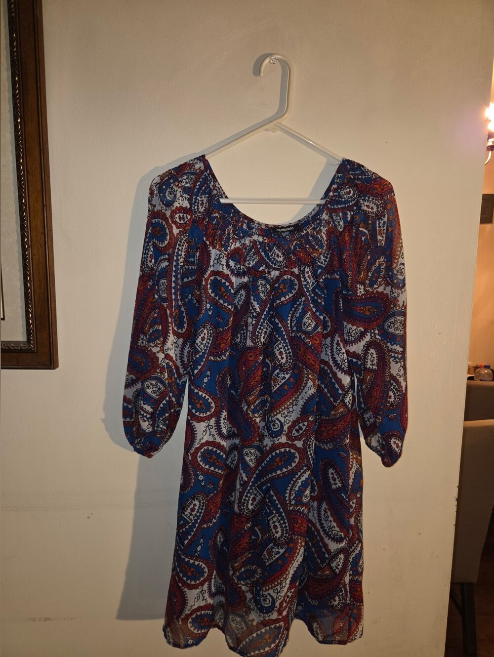 Paisley Print Bohemian Dress